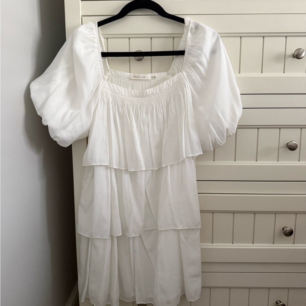 Mustard Seed White Mini Dress